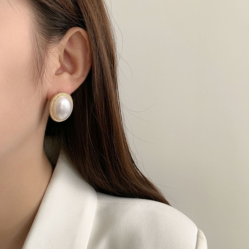 Khuyên tai đính ngọc trai nhân tạo sang trọng thời trang thích hợp cho nữ nhiều kiểu dáng tùy chọn