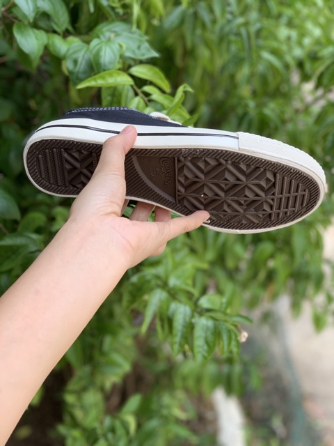 [Mã FAGREAT245 giảm 8% tối đa 50K đơn từ 250K] GIÀY CV 1970s Đen Cổ Thấp (Mũi bóng, lót xanh, full box) | BigBuy360 - bigbuy360.vn