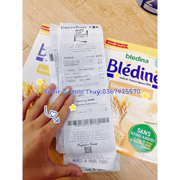 ( ✈️ Air bill date 2024) Bột lắc sữa Bledina cho bé từ 6m (Pháp)