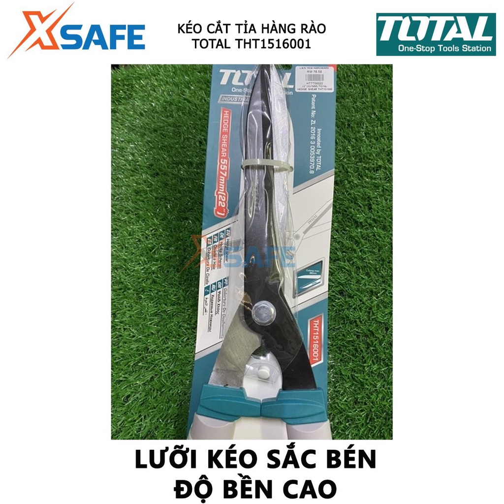 Kéo cắt tỉa hàng rào TOTAL THT1516001 | dụng cụ cắt cây kiểng, kích thước 22 inch, Chất liệu thép không gỉ - CHÍNH HÃNG