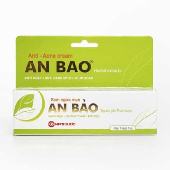 Kem ngừa mụn An Bảo 15g , chống thâm giúp da mềm mại, mát, mịn-𝘿𝙋_𝙉𝙜𝙤̣𝙘 𝙋𝙝𝙪́𝙘