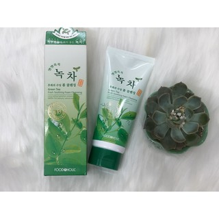 Sữa rửa mặt trà xanh Foodaholic Green Tea Foam Cleansing Hàn Quốc 180ml