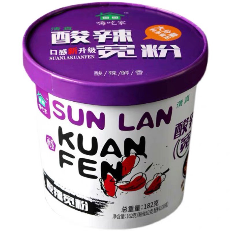 Miến dẹt khoai lang Trùng Khánh ăn liền - hộp 142g