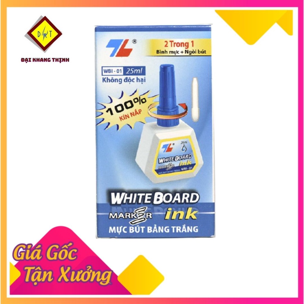 [CHÍNH HÃNG] Mực bút lông bảng Thiên Long WBI 01 . Mực Viết Lông Bảng Đủ 3 Màu XANH-ĐỎ-ĐEN.{CAM KẾT CHẤT LƯỢN}