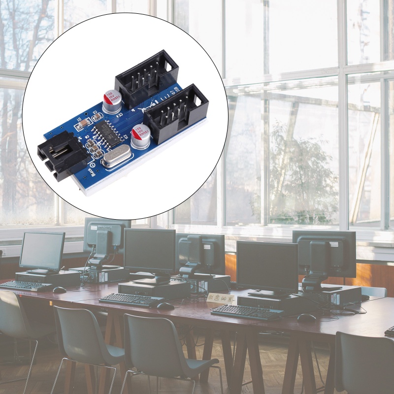 Dây Cáp Nối Dài Kết Nối USB 9pin 1 Sang 2 Ổ Cắm