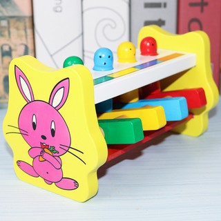 Đồ Chơi Đập Chuột Hình Thỏ- Đồ Chơi Gỗ Thông Minh