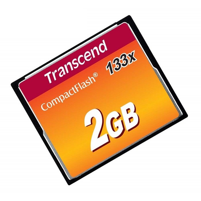 Thẻ nhớ CF Transcend CompactFlash 2GB 133x Speed dùng cho máy ảnh , máy CNC