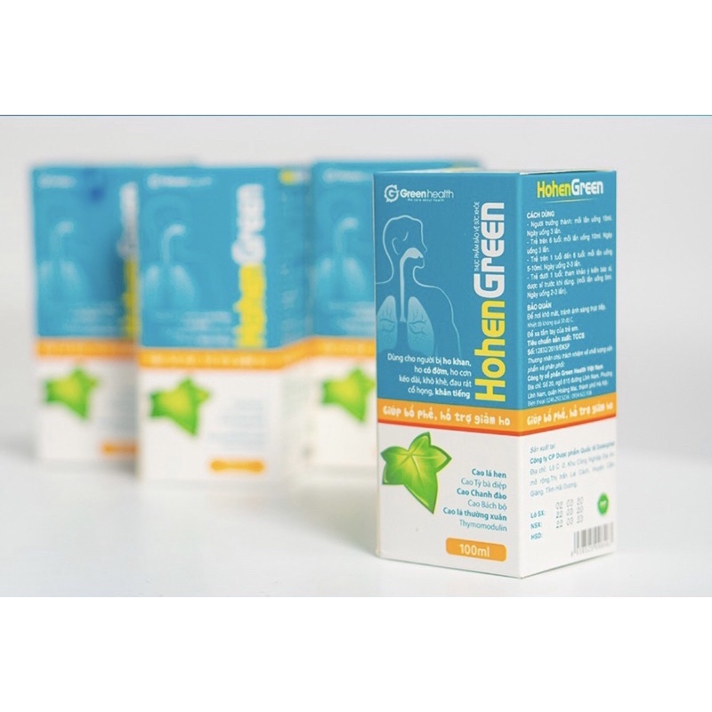 Hohen Green 100ml Giúp Bổ Phế Hỗ Trợ Giảm Ho
