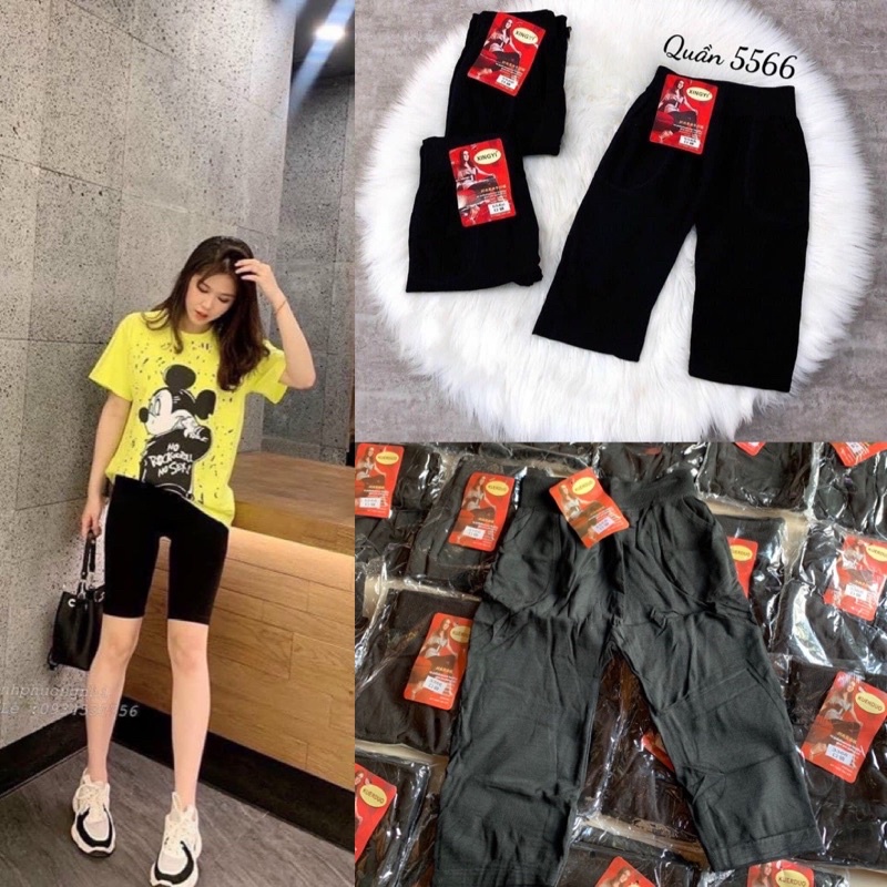 Quần ngố lững legging co giãn phom thoải mái