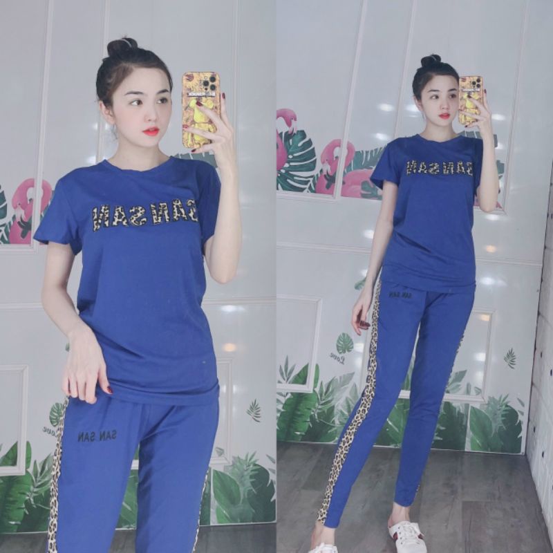 Đồ bộ nữ thun cotton 4 chiều có size từ 40-70kg | BigBuy360 - bigbuy360.vn