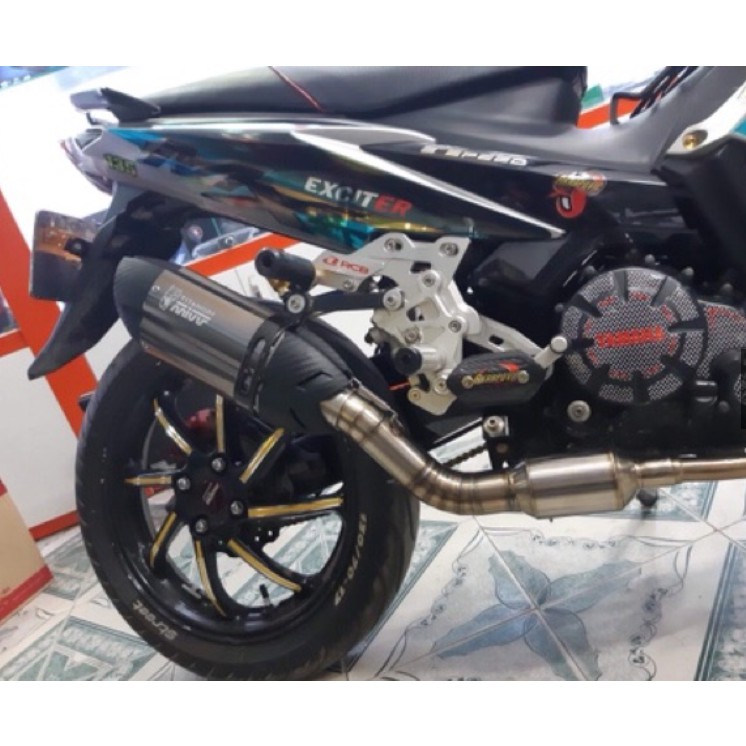 Cổ bầu ô tô inox 304 xịn lắp cho xe ex150 nổ cực ấm shop cuongtoshiro