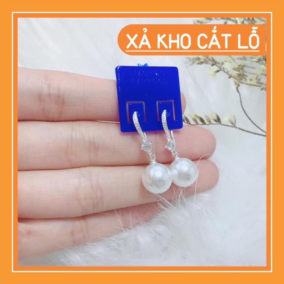 Hoa tai móc câu bạc giá xinh giá tốt các chị em