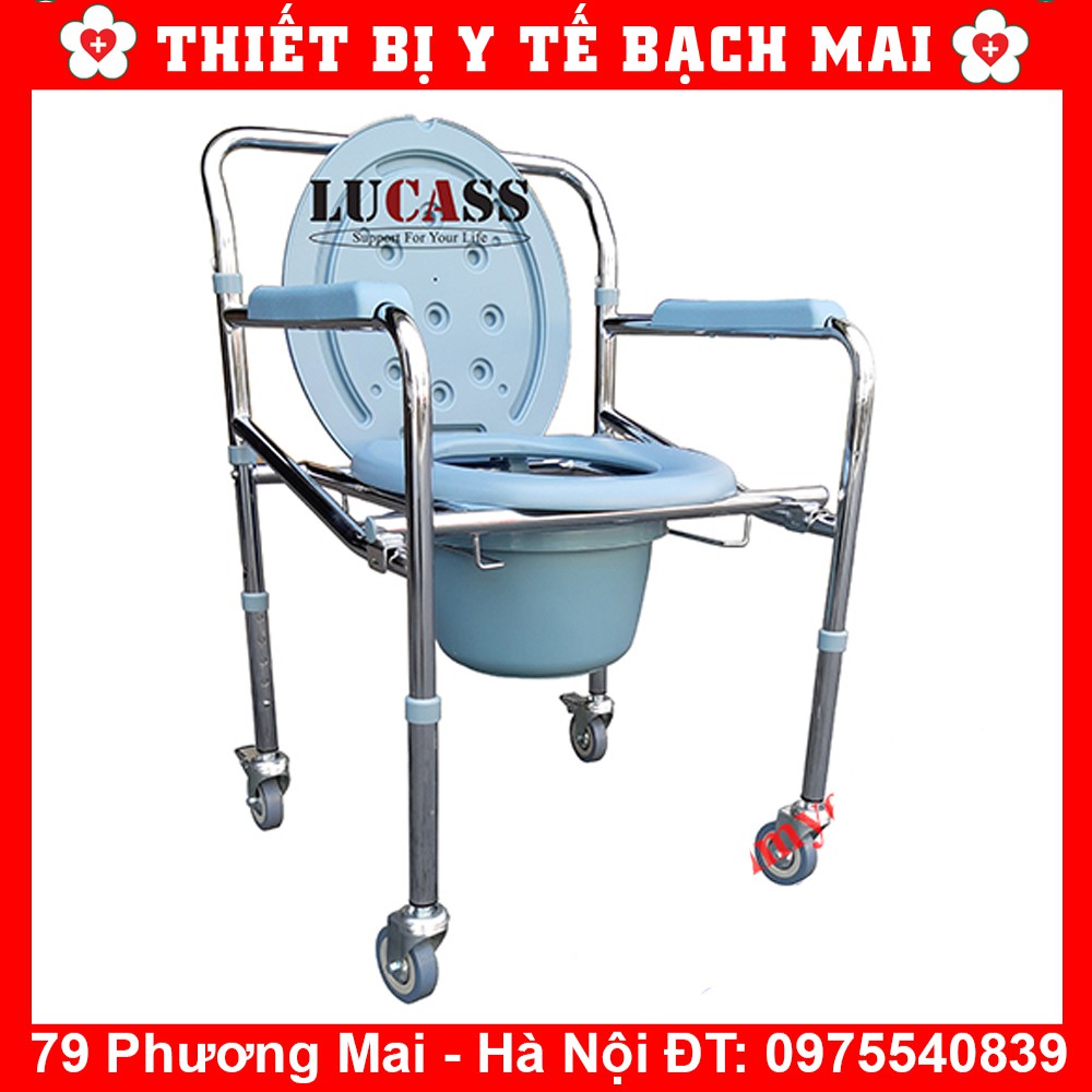 Ghế Bô Vệ Sinh Lucass G696 Có Bánh Xe Di Chuyển