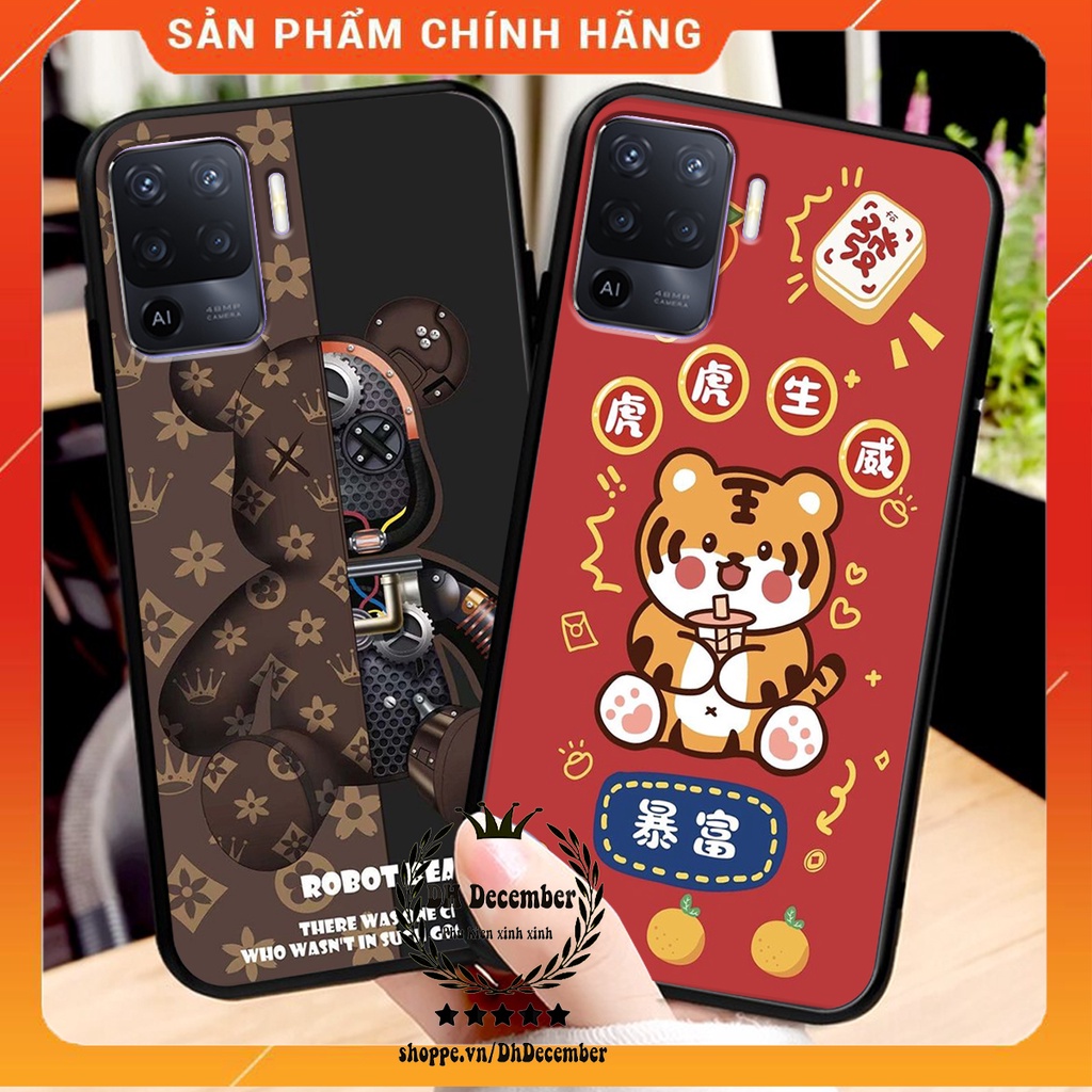 Ốp lưng Oppo A94 in hình 3D lucky, gấu Brick xinh xắn - KHÔNG NÊN BỎ LỠ