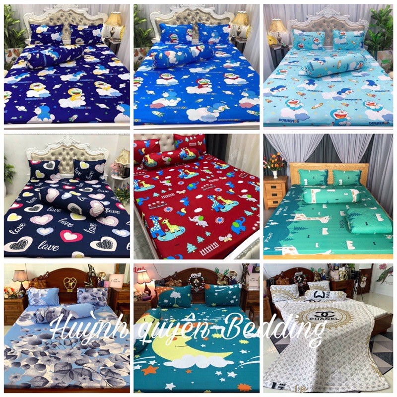 Xả kho bộ drap thun lạnh 4 món hq (ib chọn mẫu) | BigBuy360 - bigbuy360.vn