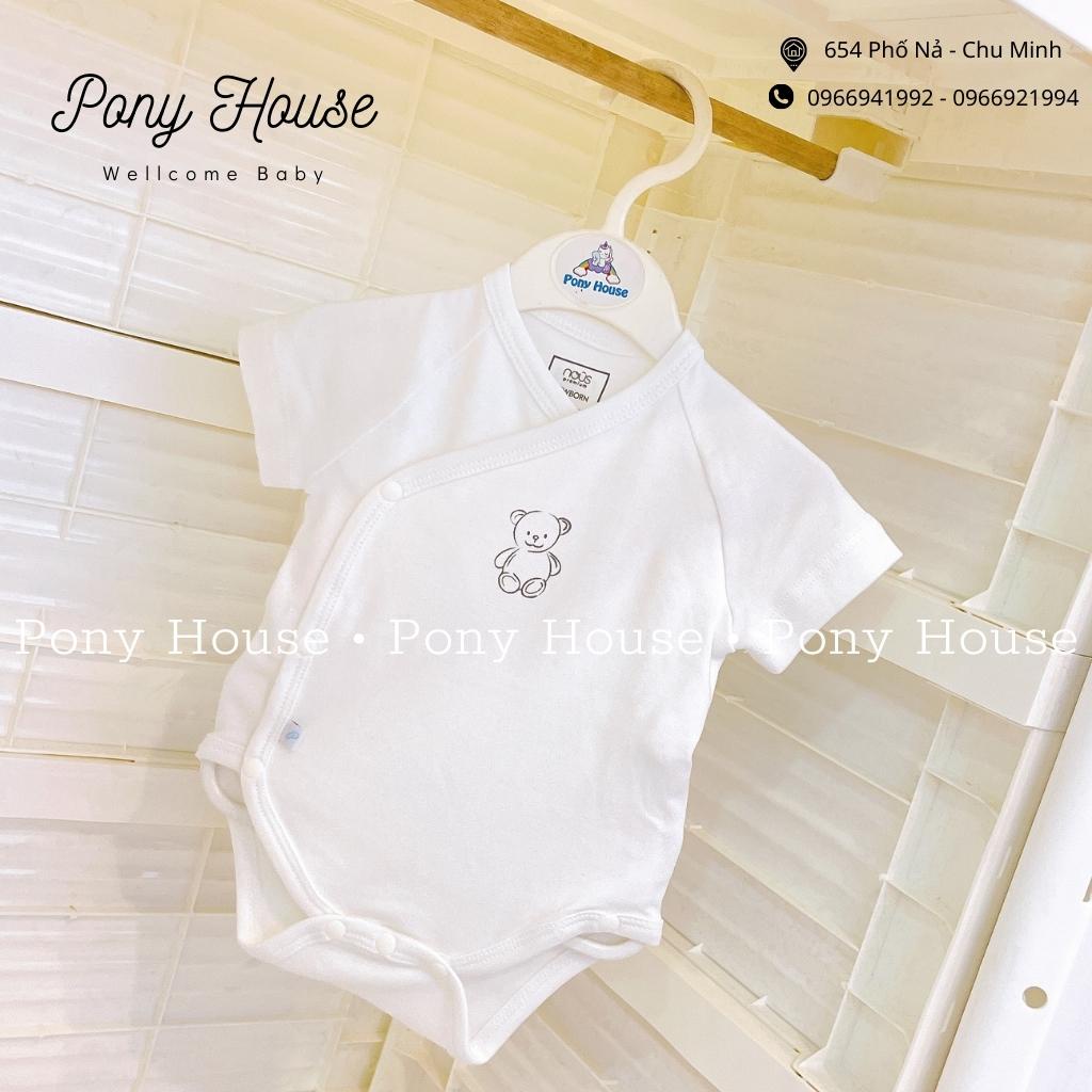 Body Chip Cộc Tay Nous Cài Lệch - Bodysuit Nous Premium Dòng Sản Phẩm Cao Cấp - Cho Bé Sơ Sinh Đến 3-6 Tháng Tuổi