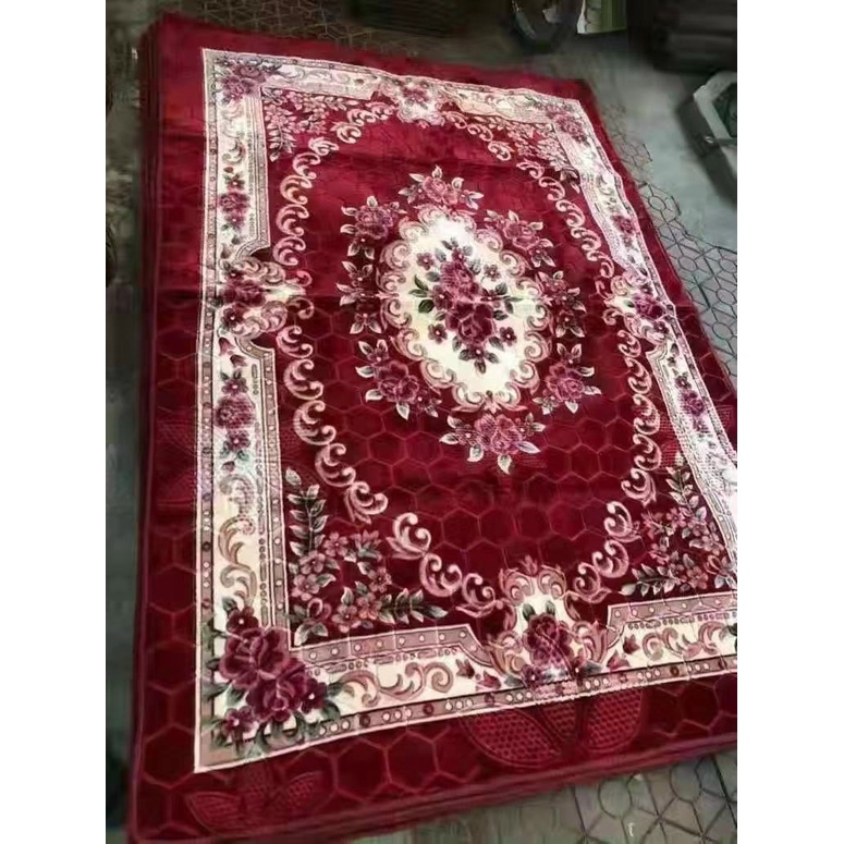 Thảm trải giường tuyết nhung cao cấp