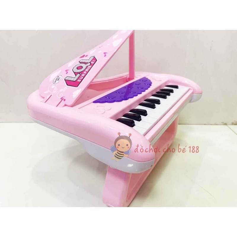 Đồ chơi đàn piano có đèn nhạc cho bé hình búp bê LOL cực xinh