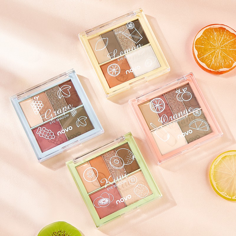 ☀☀☀ (Hàng Mới Về) Bảng Phấn Mắt 6 Màu Sắc Hiệu Ứng Lì / Ánh Nhũ Kết Hợp Thời Trang ☝☝☝ | BigBuy360 - bigbuy360.vn