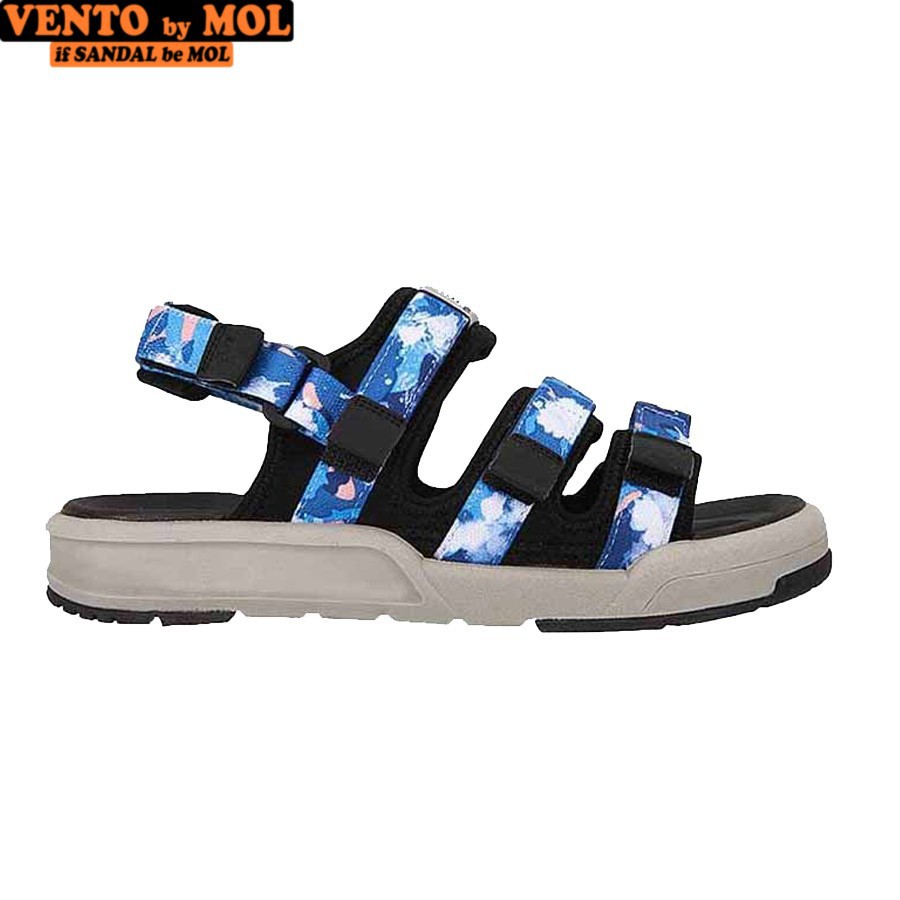 Giày sandal Vento unisex nam nữ 3 quai ngang có quai hậu tháo rời cho cặp đôi mang đi học đi biển du lịch NV1001R