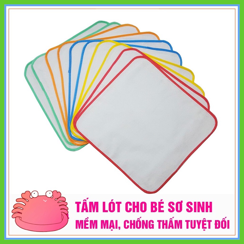 TẤM LÓT THAY BỈM CHỐNG THẤM GIẶT ĐƯỢC CHO BÉ SƠ SINH 30X30CM - L2