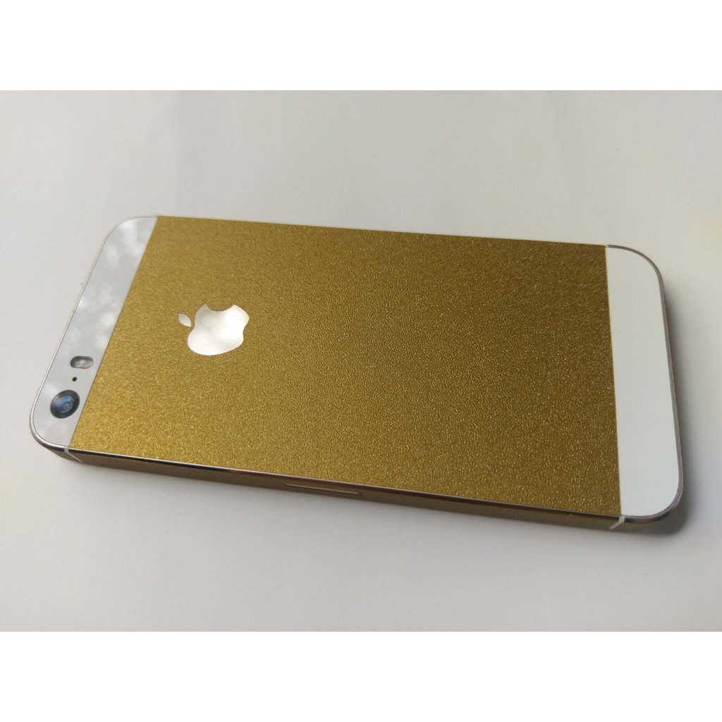 Skin dán nhũ vàng gold iphone 5/5S/5SE