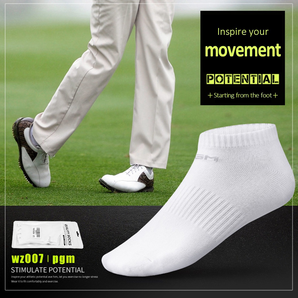 Đôi Vớ Đánh Golf Bằng Vải Cotton Co Giãn Thoáng Khí Cho Nam