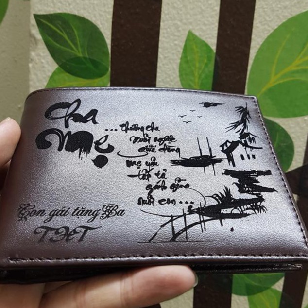 Ví da nam cao cấp, ví nam giá rẻ, bóp nam đẹp, ví da nam giá rẻ, ví da khắc tên, ví da handmade, bán ví da nam