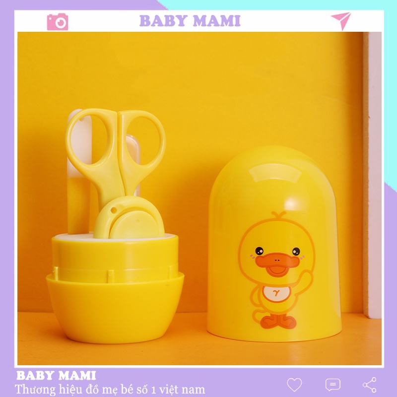 Cắt Móng Tay ,Bộ Bấm Cắt Móng Tay Cho Bé 4 Chi Tiết Hình Vịt Cute Cho Bé