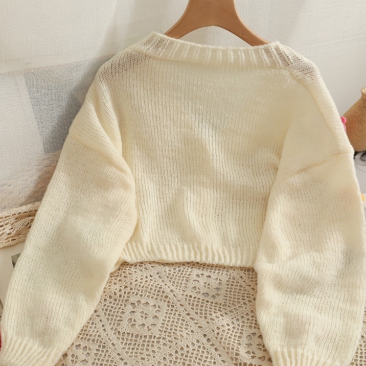 NZN Áo Khoác Cardigan Dệt Kim Tay Dài Cổ Thấp Hai Hàng Nút Thời Trang Ngọt Ngào Dễ Phối Đồ Cho Nữ