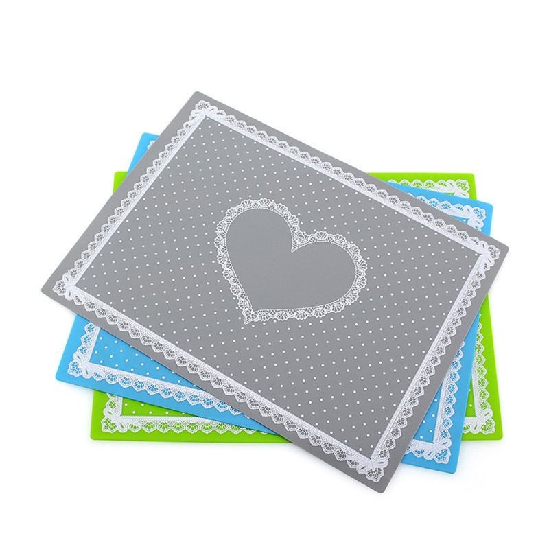 Sa Tấm Lót Bàn Ăn Bằng Silicon Cách Nhiệt Chống Trượt / Thấm Nước Tiện Dụng