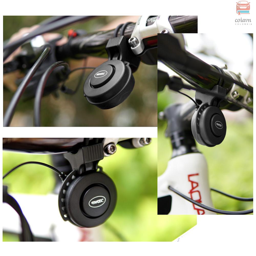 Chuông điện tử chống nước gắn tay lái xe đạp + sạc USB + dây cao su + hướng dẫn sử dụng