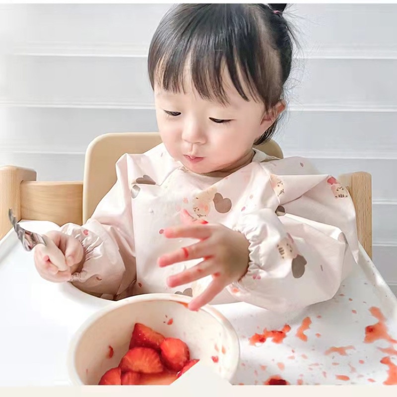 Áo yếm ăn dặm tiểu quý tộc gấu Brown xinh xắn cho bé