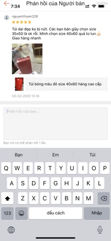 túi nilong trong suốt hàng loại 1 size 25x35 cm