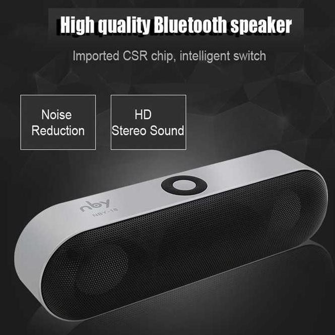 Loa Bluetooth Nby Kèm Khe Cắm Thẻ Nhớ Sd Nby-18 Jkm