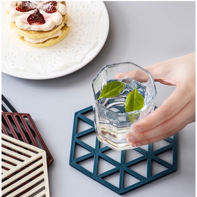 Miếng lót nồi,ly silicon không thấm nước nhiều màu sắc