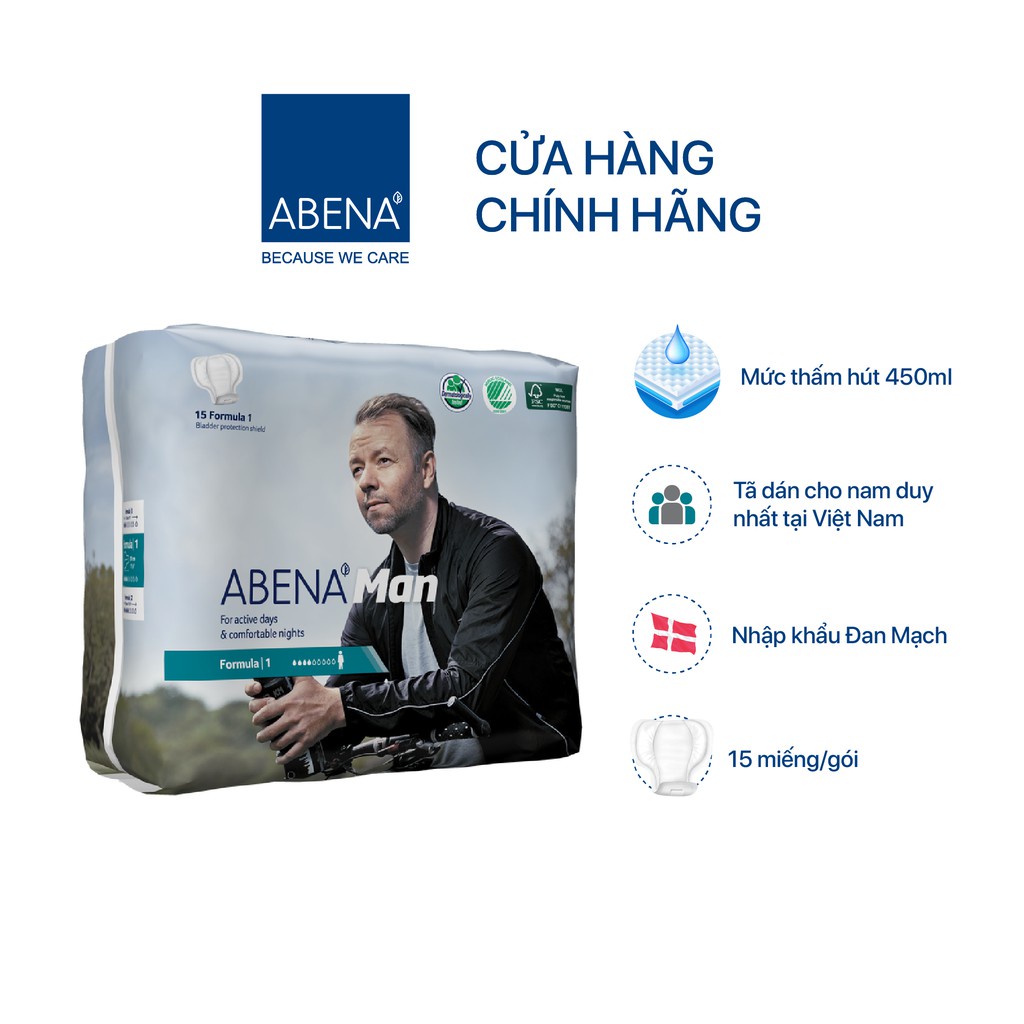 Băng vệ sinh nam Abena Man Formula 1 Nhập Khẩu Đan Mạch