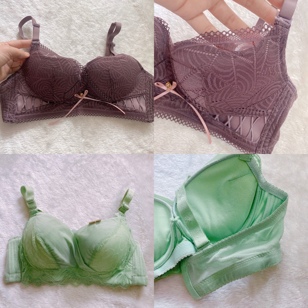 [size 38] Áo lót Su Đệm Bàn Tay Thông Hơi Nâng Ngực - Áo Ngực Thái Mút Dày Super PushUp Bra-Kellywang