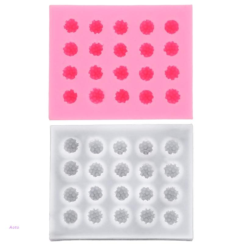 Khuôn Silicone Tạo Hình Quả Dâu 3D Trang Trí Bánh