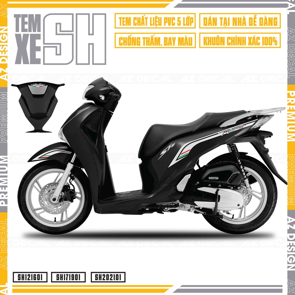 Tem Xe SH Matrix Italia Chất Liệu Decal Cao Cấp | SH01 | Khuôn Sẵn Dán Tại Nhà Chống Bay Màu, Chống Thấm Nước