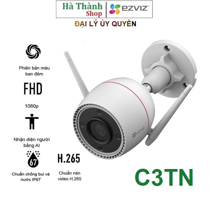 Camera IP Wifi Ngoài trời EZVIZ C3TN 2MP / 3MP 2K Có màu ban đêm