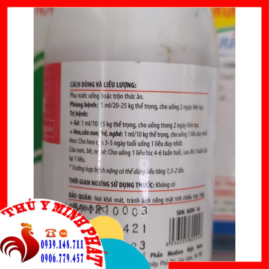 Diclacox cầu trùng của gà , gà đá 100ml