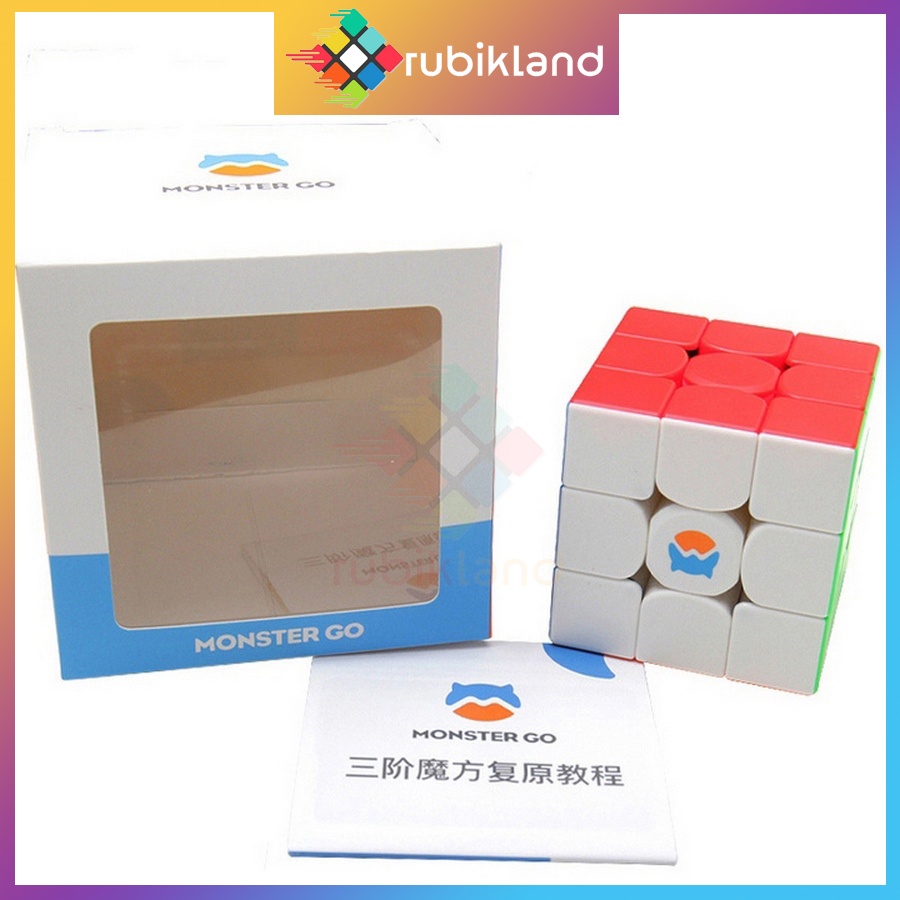 [Version 1] Rubik 3x3 Monster Go MG3 Cao Cấp Gan MG356 Cube Rubic 3 Tầng Stickerless Đồ Chơi Trí Tuệ Trẻ Em