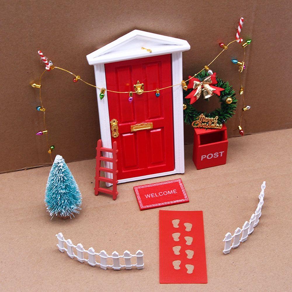 1 Set Mô Hình Thảm Gỗ Và Cây Chổi Mini Trang Trí Nhà Búp Bê
