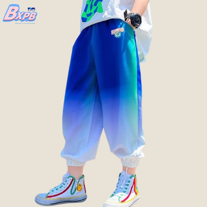Quần thể thao BXPB màu gradient phong cách thời trang Hàn Quốc dành cho bé trai 4-15 tuổi