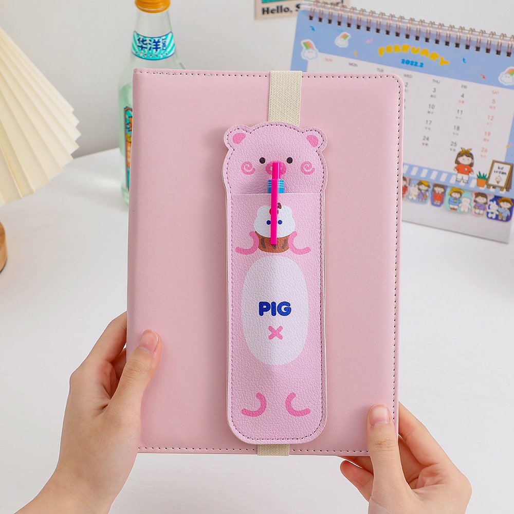 Túi Đựng Bút Chì Bằng Da PU Họa Tiết Hoạt Hình Dễ Thương