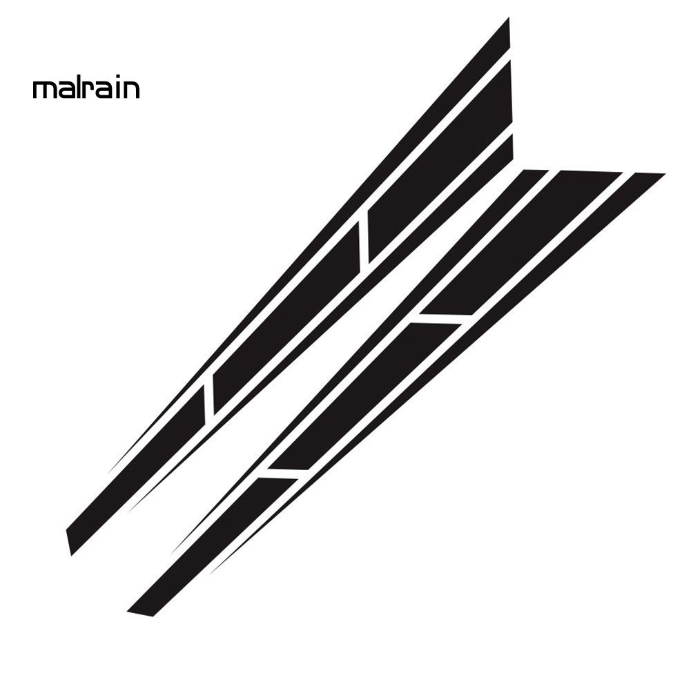 Set 2 Decal Sọc Dán Trang Trí Xe Ô Tô