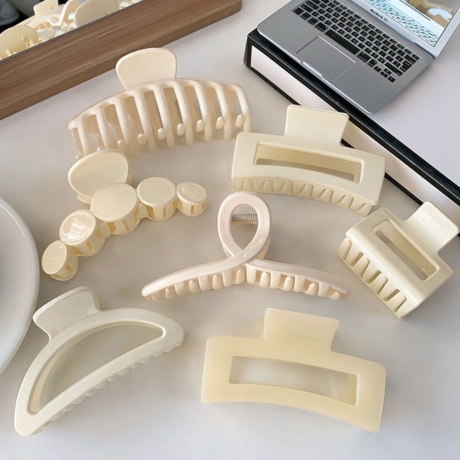 Kẹp Tóc Cỡ Lớn Thiết Kế Đơn Giản Thời Trang Hàn Quốc Cho Nữ