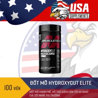 Hydroxycut Hardcore Elite - Sinh nhiệt đốt mỡ (100/110 Viên)