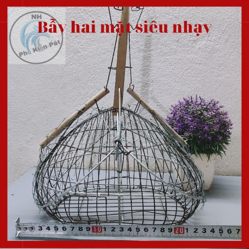 Lồng Bẫy Khuyên 2 Mặt bằng sắt giá rẻ 15x15x30 - lụp bẫy khuyên, hút mật- NaHi Shop